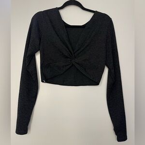 Women’s Wear 2 Ways Long Sleeve Crop Top